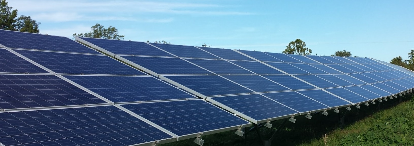 Utility infrastructure with rooftop solar panels